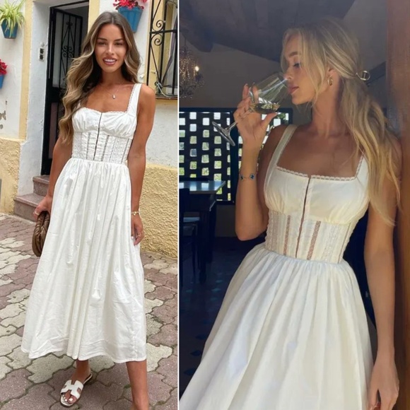 NEW House of CB Perle Dress White Small - Picture 14 of 17